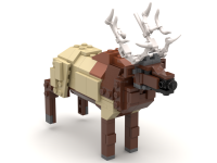 The elk from the zoo display in Hotel Legoland, Billund, 2014