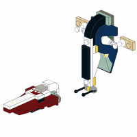 Jedi Starfighter & Slave I - Mini