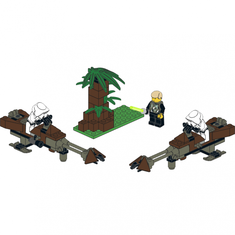 lego speeder bike instructions 7128