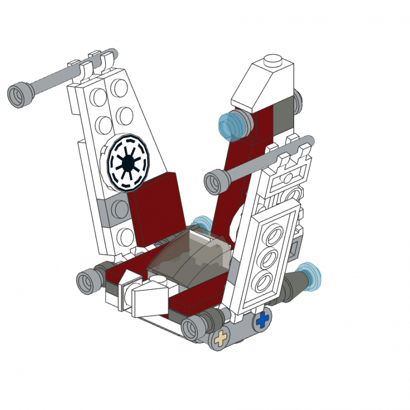 Building instructions for LEGO set number 8031 - V-19 Torrent - Mini polybag
