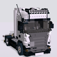 LEGO MOC DAF XF FT Space Cab by LasseD