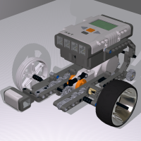 WRO 2013 single motor robot base