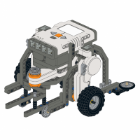 Simple robot for the senior high school challenge of WRO 2014