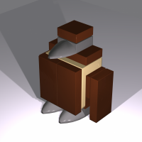 The penguin chick from the zoo display in Hotel Legoland, Billund, 2014