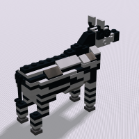 The zebra from the zoo display in Hotel Legoland, Billund, 2014