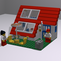 LegoHouse with Roof-Windows ( Velux )