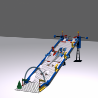 Snowboard Boarder Cross Race