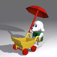 Bianca Lamb and Stroller