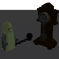 Ghost with Clock