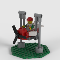 Plane Flyer from the "Runway" ride of LEGO Masters DK S01E03