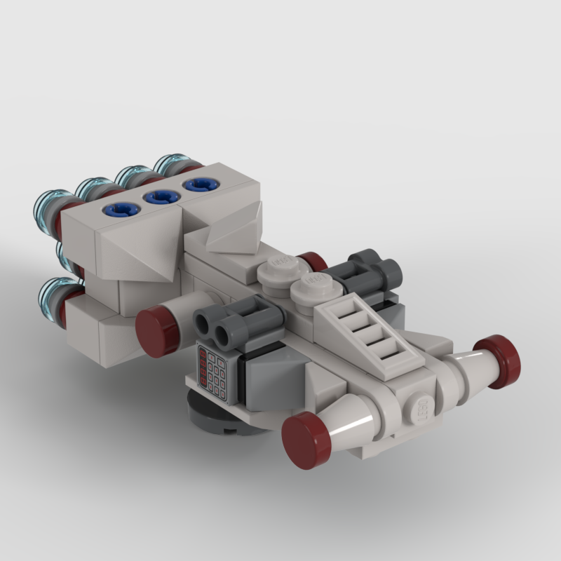 Building instructions for Micro scale Rebel Blockade Runner from LEGO  Masters DK S01E05